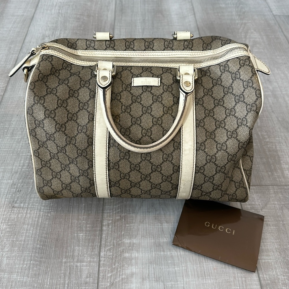 100% Authentic Gucci Monogram “Bowling” Bag